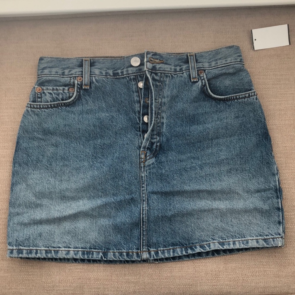 Re/done mini skirt
